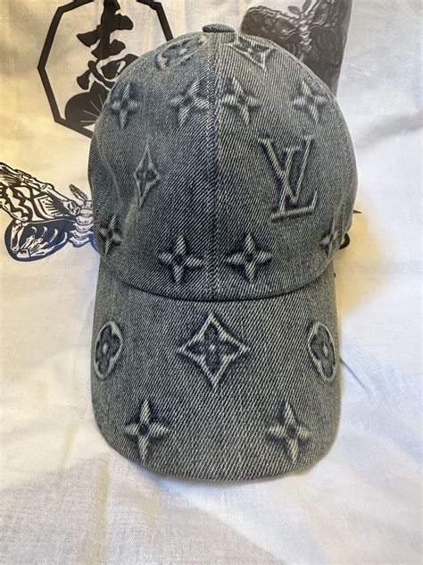 lv denim hat|louis Vuitton Monogram essential hat.